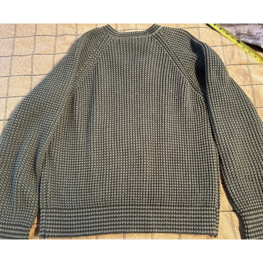 Vintage Jandy Place Bardon Inc Mens L 42-44 V-Neck Sweater Taiwan Green Brown